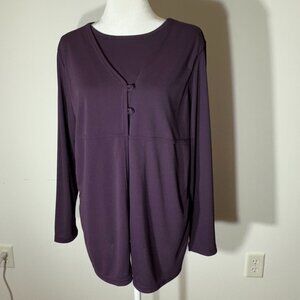 Women's Sag Harbor Pullover Crew Neck Blouse - Medium